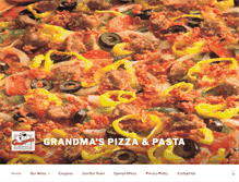 Tablet Screenshot of mygrandmaspizza.com